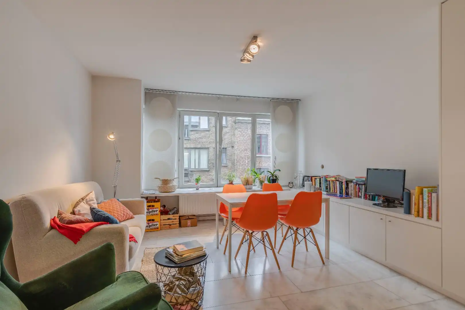 Zeer ruim 1-slaapkamer appartement met bureauruimte te  centrum Gent foto 2