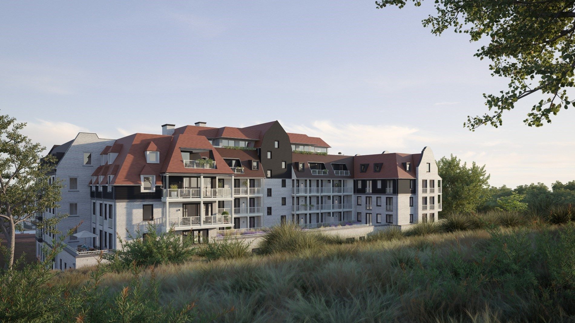 Moderne villa-appartementen met terras aan de Zeedijk in Cadzand - Residentie Duinhof-Noord foto 4