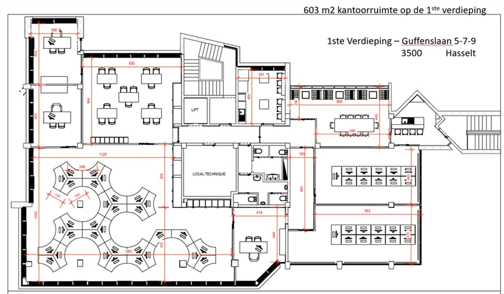 Kantoor te huur vanaf 20 m² t.e.m. 603 m², centraal gelegen in Hasselt foto 6