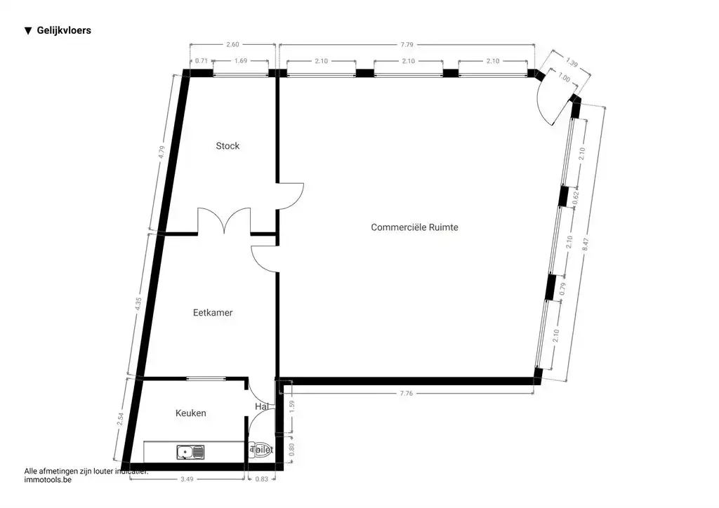 Handelsruimte met veel visibiliteit foto 10
