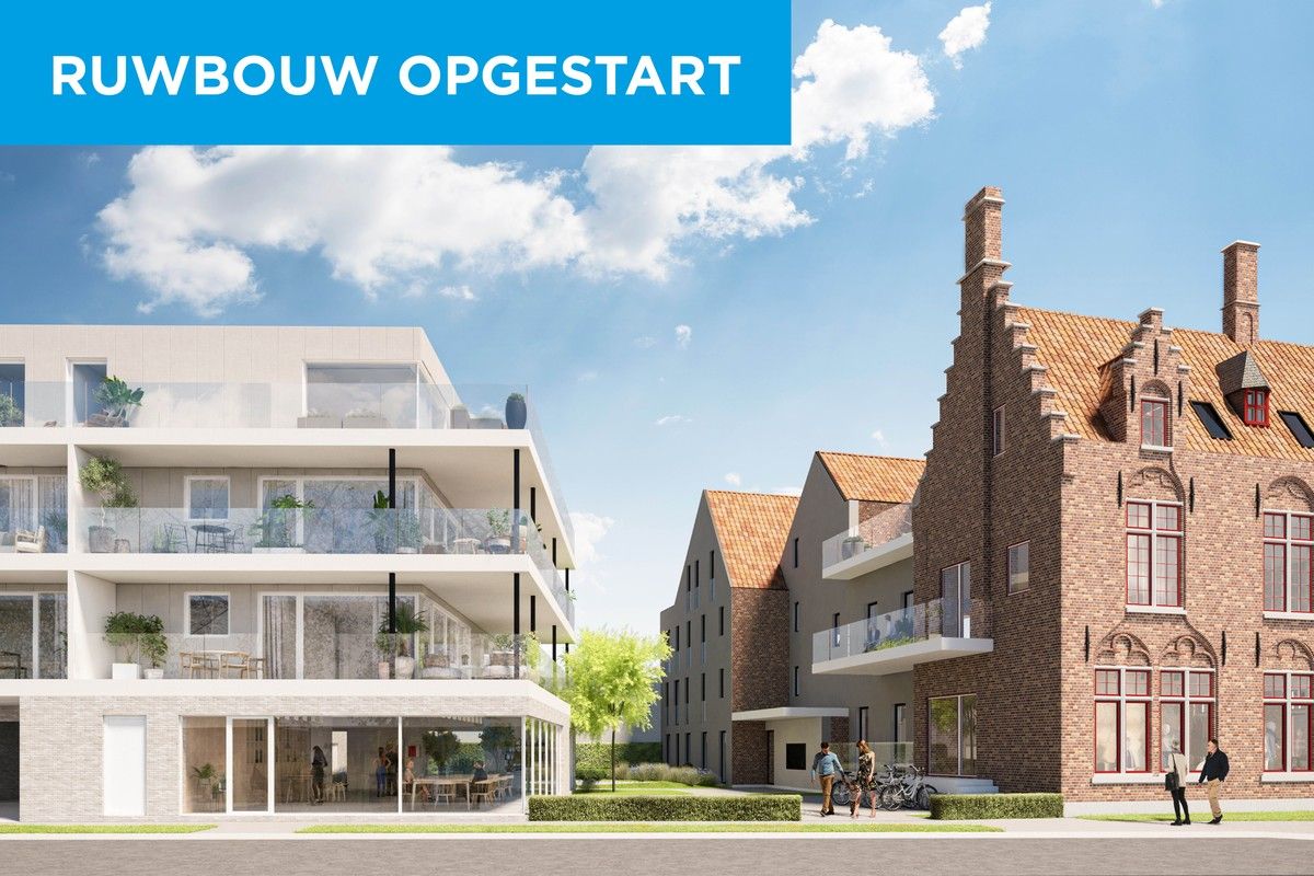 Hectaar realiseert Residentie De Gendarmerie: een modern nieuwbouwproject in combinatie met een klasse volle renovatie op de hoek van de Sint-Pieterskaai met de Vaartstraat te Brugge. foto 1