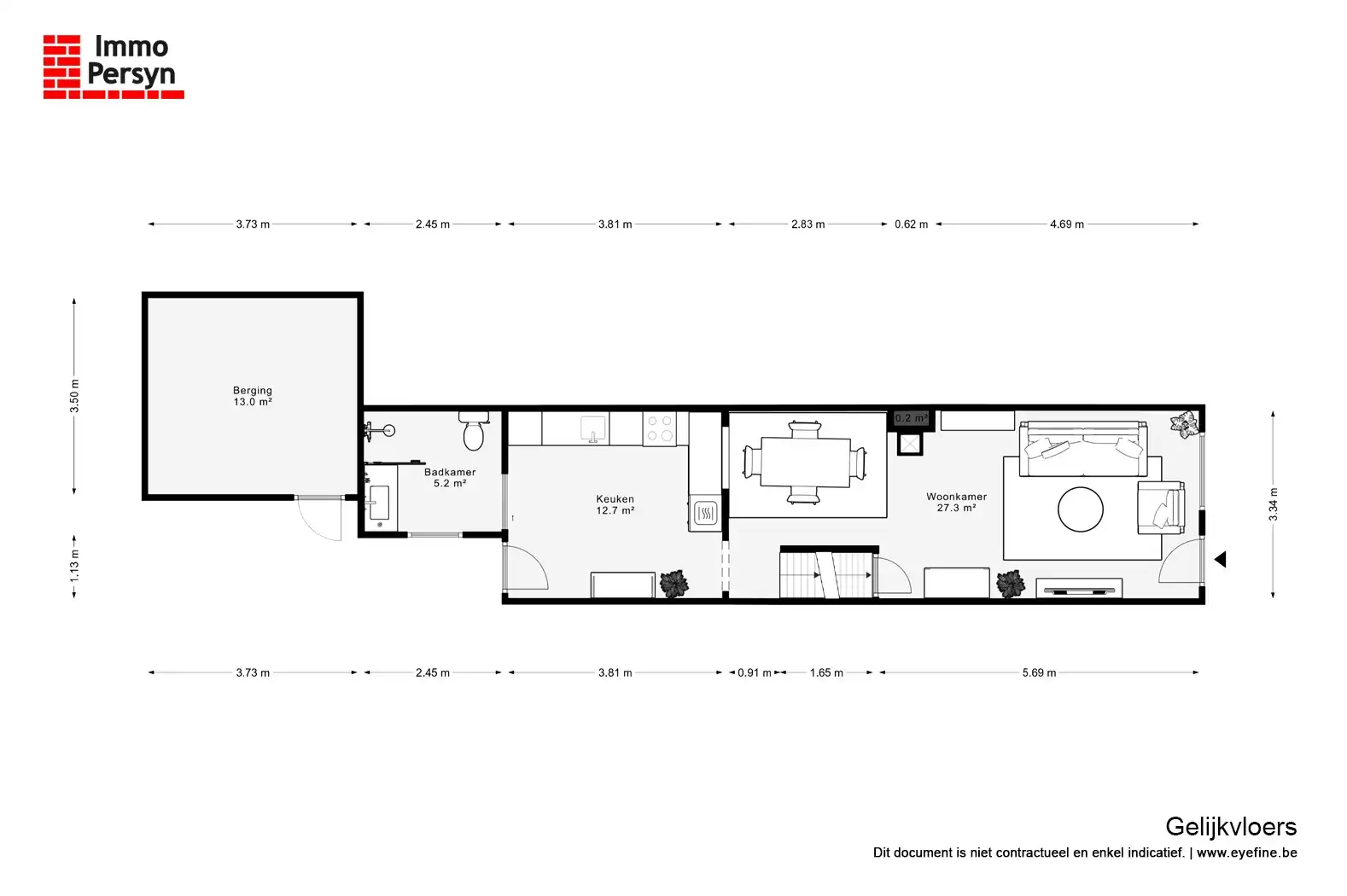 Gerenoveerde rijwoning met 2 Slaapkamers en tuin foto 22