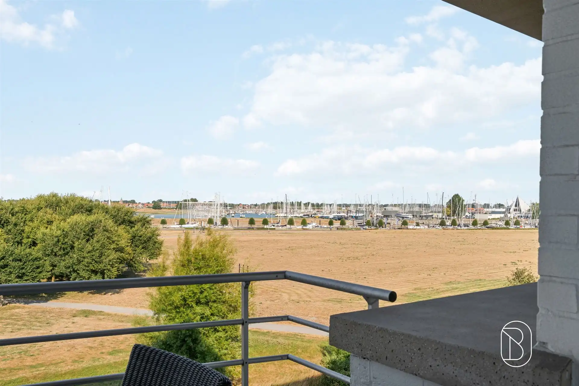 Appartement met 2 slk en terras, zicht op de havengeul foto 13