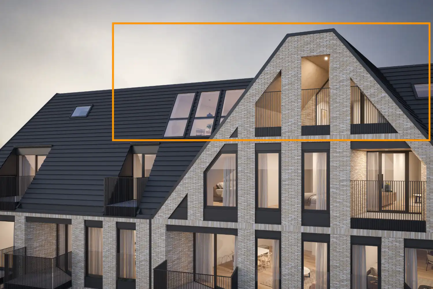 Exclusief nieuwbouw penthouse met 3 slpk vlakbij zee foto {{pictureIndex}}