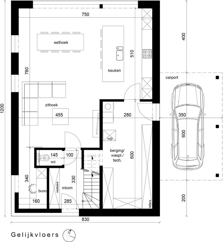 Nieuw te bouwen alleenstaande woning te Wielsbeke. foto 3