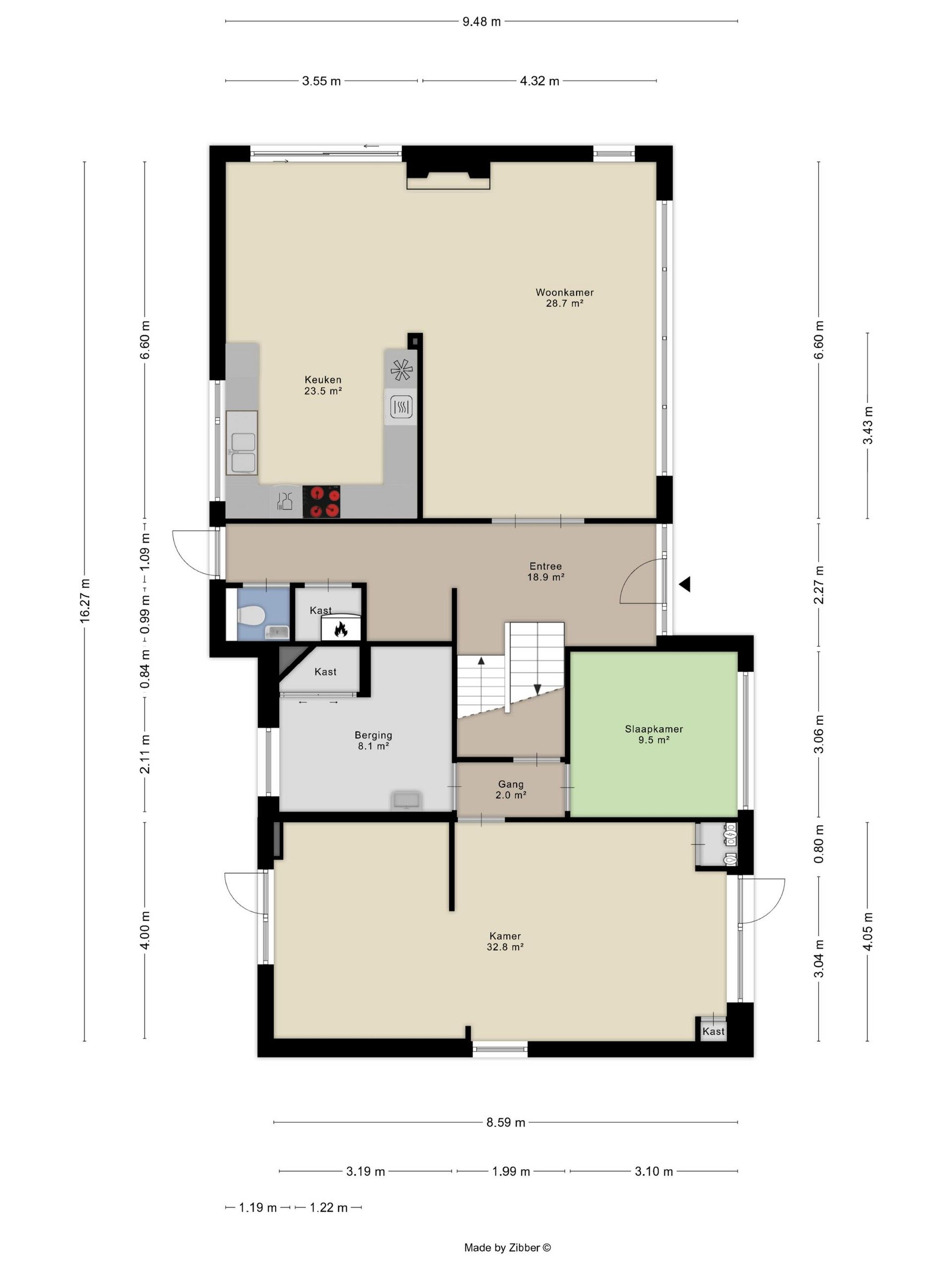 Instapklare, vrijstaande splitlevel-woning met 4 slaapkamers en praktijkruimte op de grens tussen Zutendaal en Lanaken foto 19