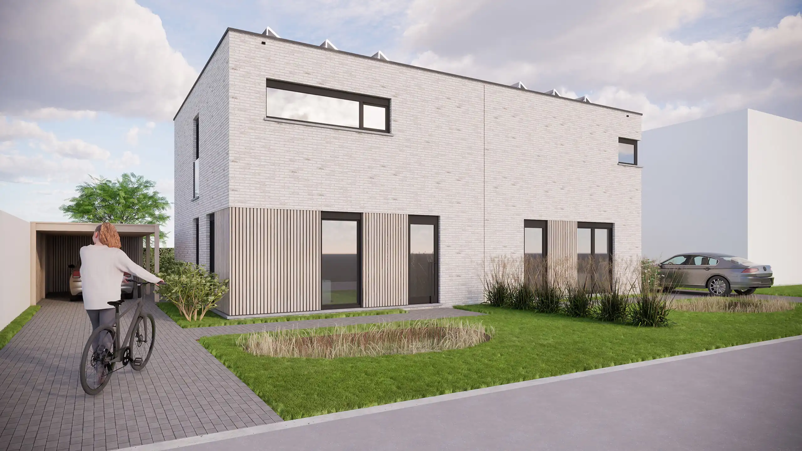 Vijf halfopen energieneutrale ééngezinswoningen in Wijchmaal foto 21