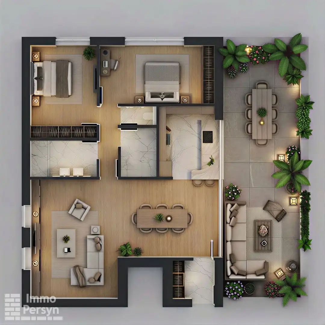 Exclusieve penthouse met terras van 42m² - 6% BTW mogl foto {{pictureIndex}}