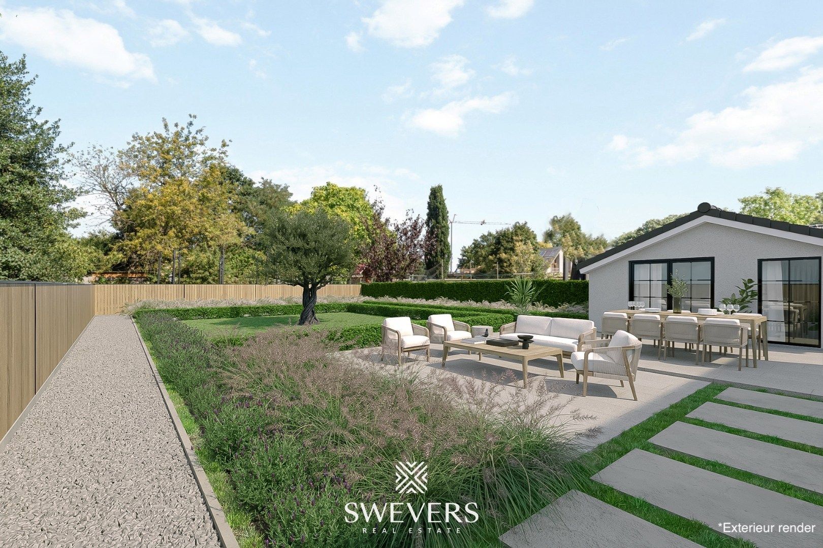 Ruime open bebouwing met nieuwe keuken en veranda foto 28