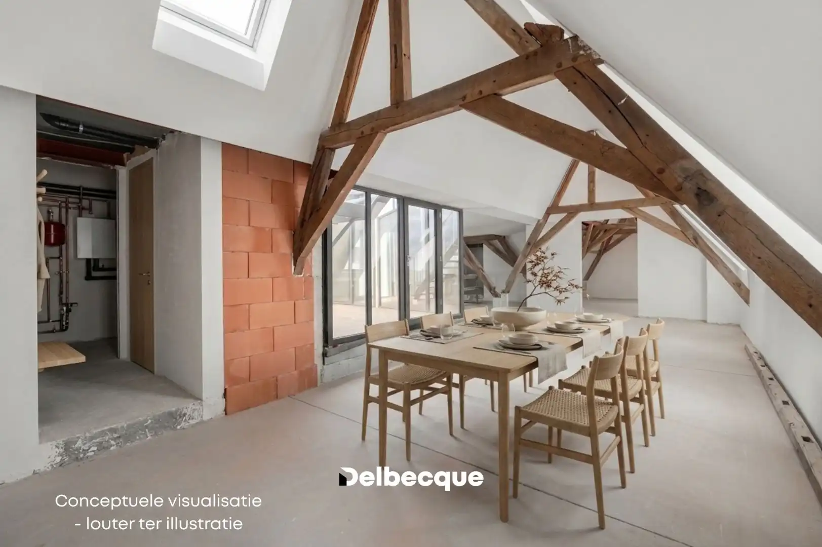 Uitzonderlijk triplexpenthouse met panoramisch dakterras en 360°-zicht over Brugge foto 3