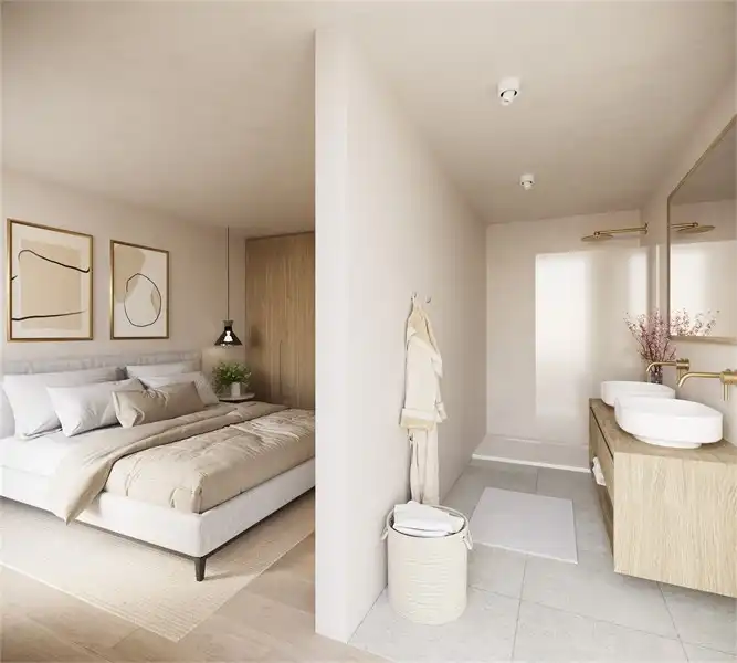 2-slaapkamer appartement met ruim terras foto 3