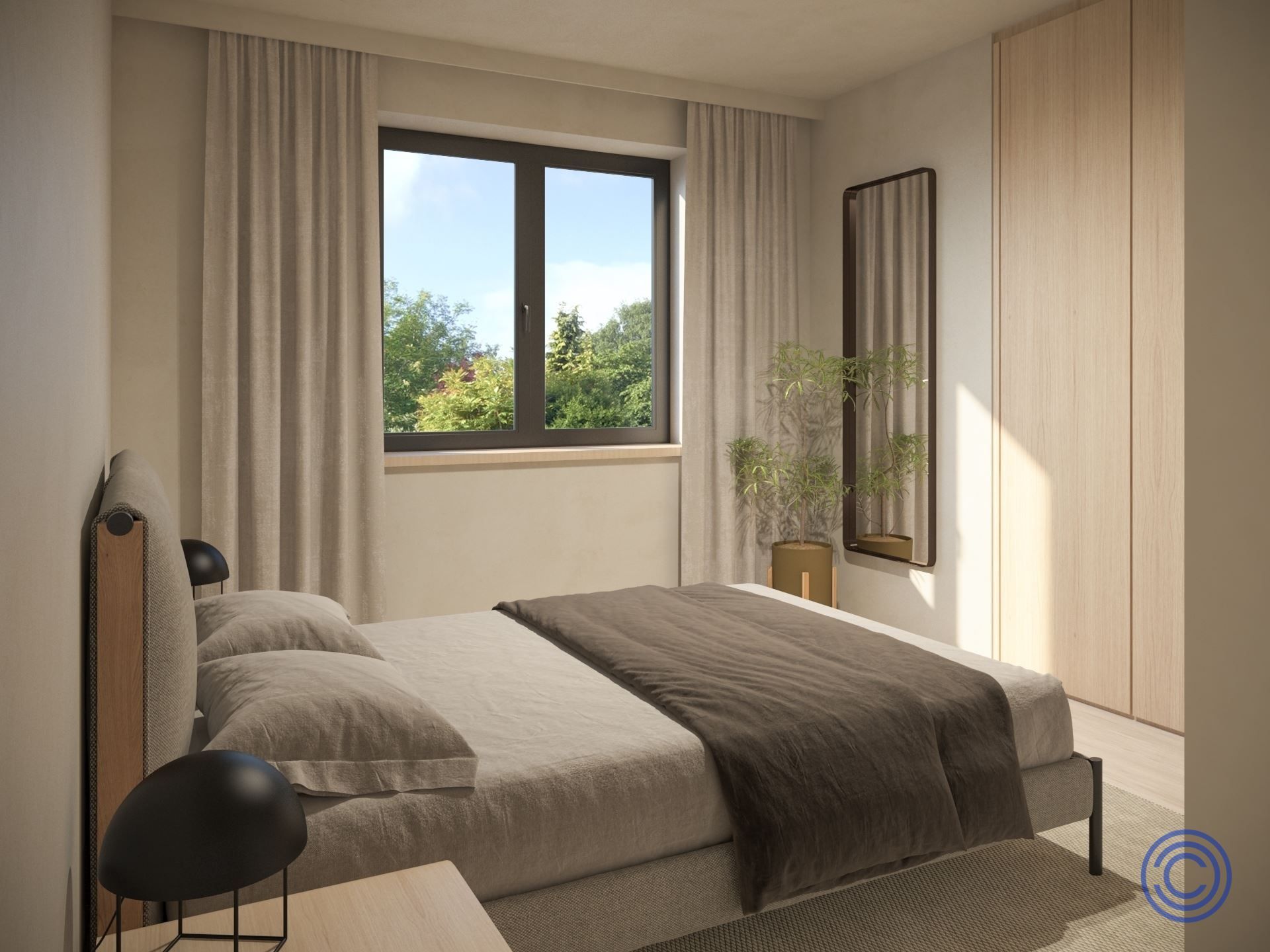 Zonovergoten appartement met uitzicht op het Pomppark! foto 4