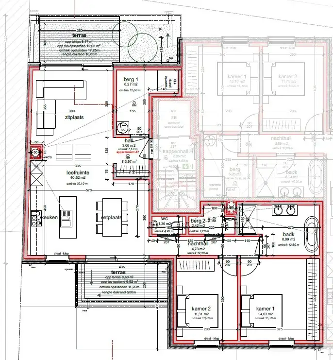 2e VERDIEP - Nieuwbouw PENTHOUSE - 2 terrassen & 2 grote kamers ! foto 3