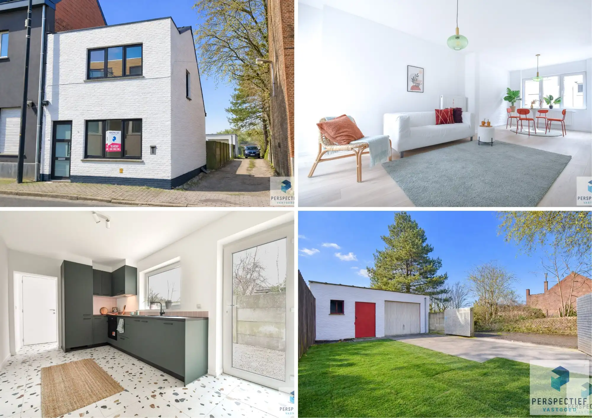 Vernieuwde woning met 3 slaapkamers en ZONGERICHTE tuin met uitweg en GROTE GARAGE foto {{pictureIndex}}