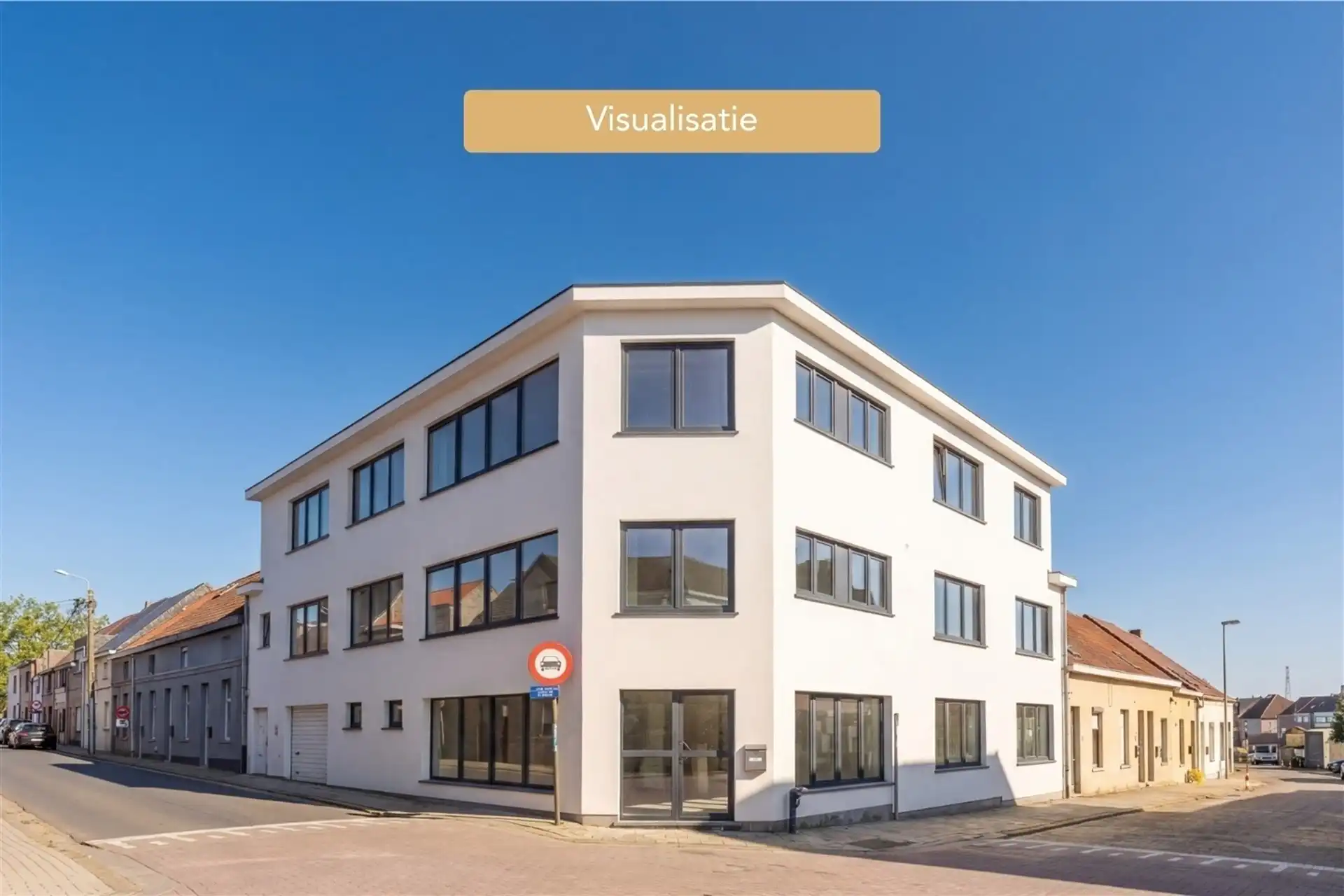 Building met 5 entiteiten en casco handelsruimte foto {{pictureIndex}}