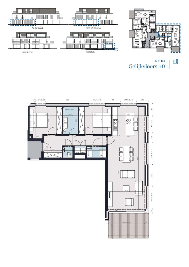 Denderleeuw, Anjelierenlaan - Steenweg - Fase 3 (Anjelierenlaan) - appartementen: Lot 12A/0.3 foto 2