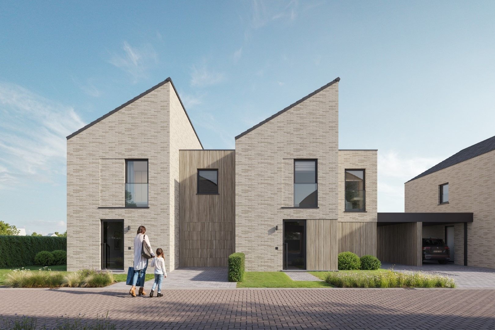 Ruime energiezuinige halfopen bebouwing foto {{pictureIndex}}