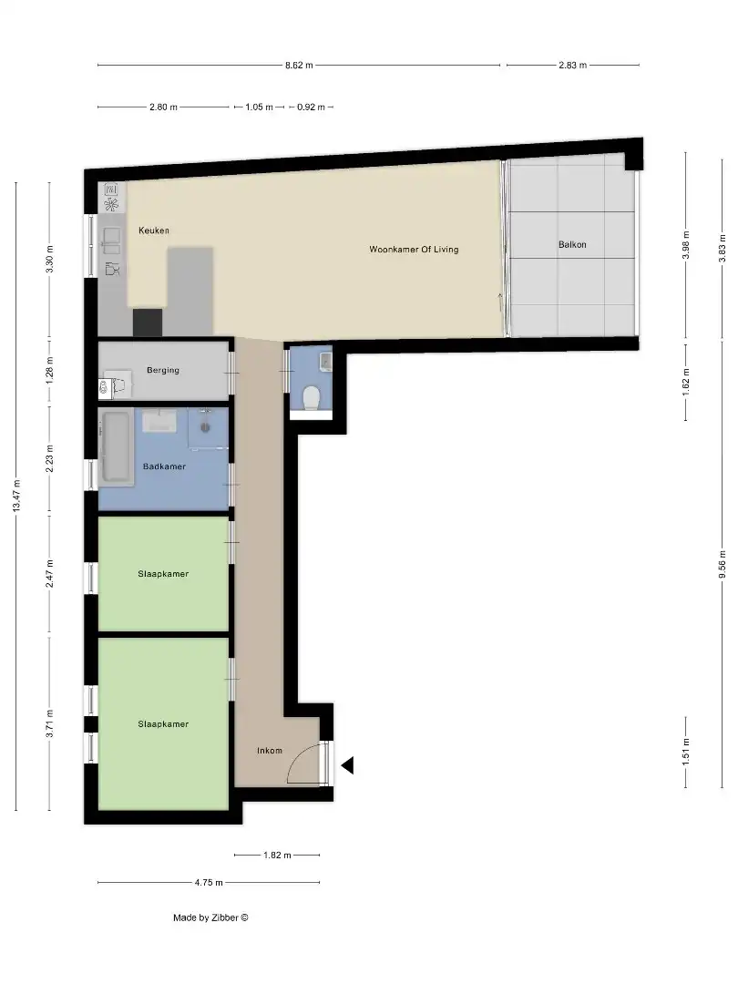 Recent appartement met 2 slaapkamers, terras, 2 ondergrondse autostaanplaatsen en private kelderberging in Herent! - EPC 41 kWh/m² - bewoonbare opp. 86 m² foto 27
