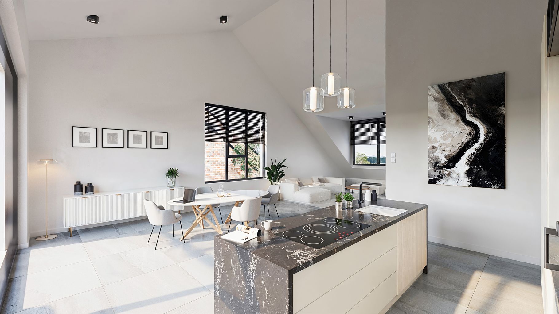 TE KOOP OP PLAN: woning in halfopen verband  foto 4