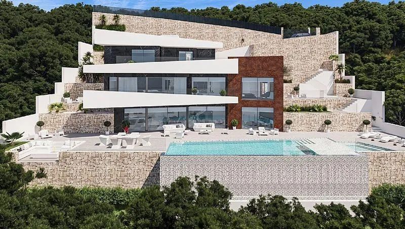 Ontsnap naar uitzonderlijke luxe: moderne villa met zeezicht en topvoorzieningen! foto {{pictureIndex}}