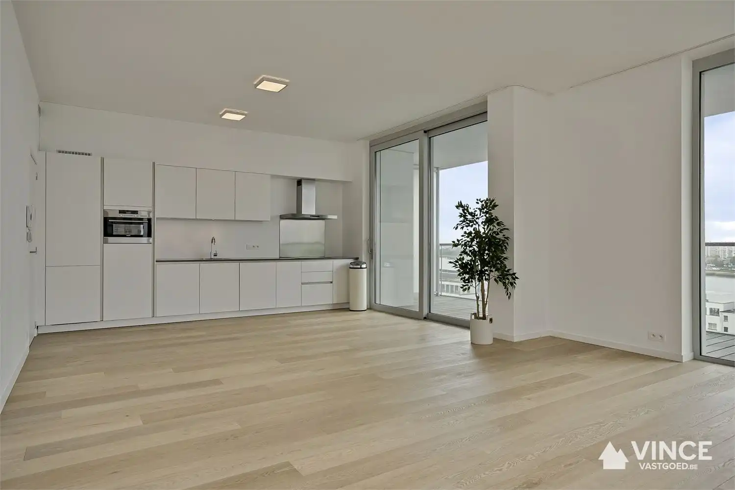 Modern appartement met twee slaapkamers en garage te huur aan het Kattendijkdok in Antwerpen foto 4