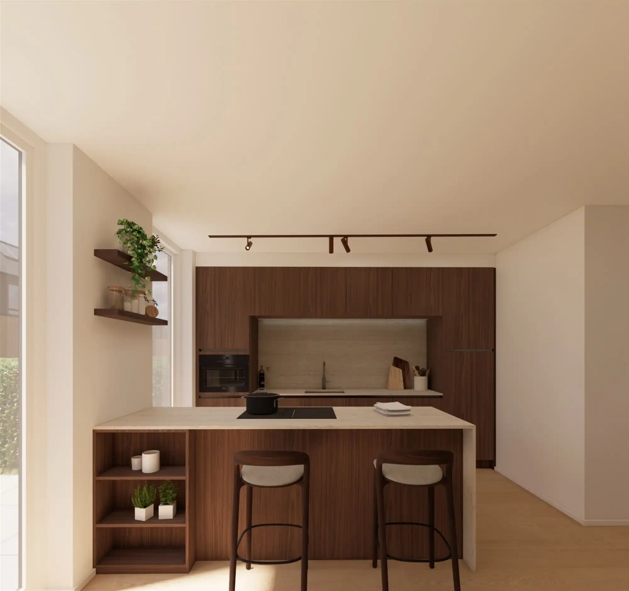 LICHTRIJK EN ENERGIEZUINIGE GEZINSWONING OP STEENWORP VAN BE-MINE foto 3