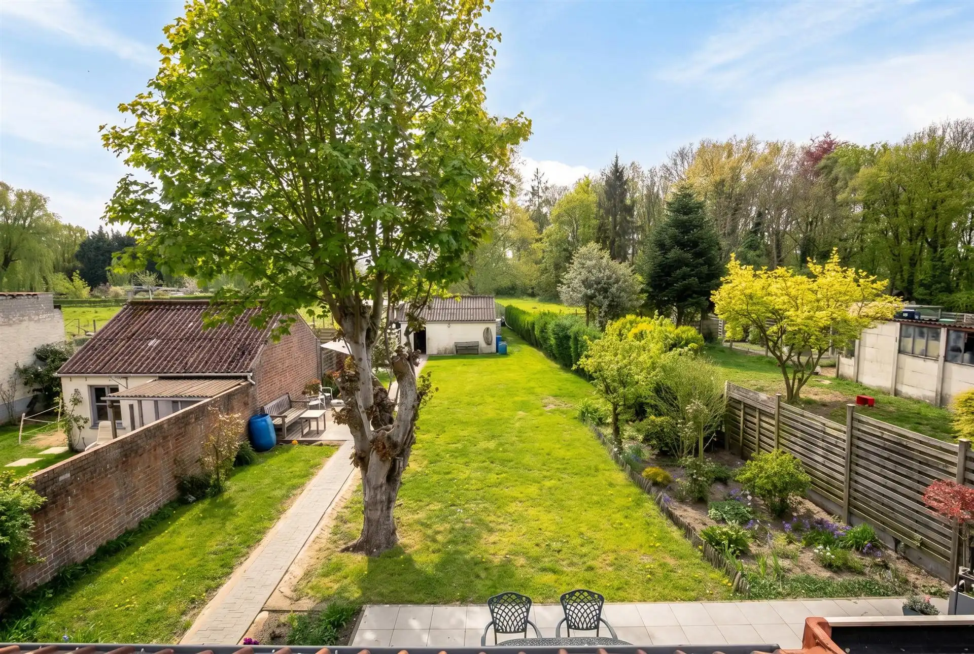 Charmante open bebouwing op een prachtig zuidgericht perceel van 1020m². foto 3