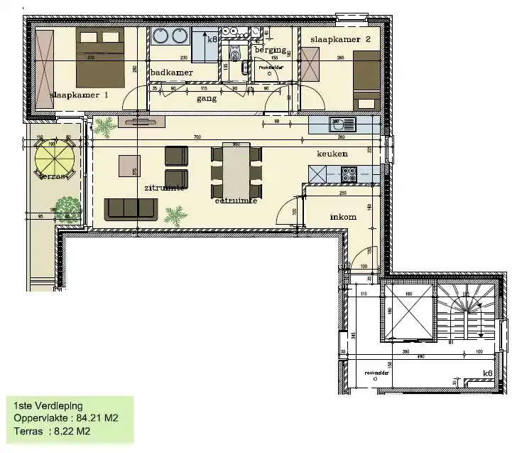 Appartement te koop Dorpsstraat 40 - B/103 - 8840 Westrozebeke
