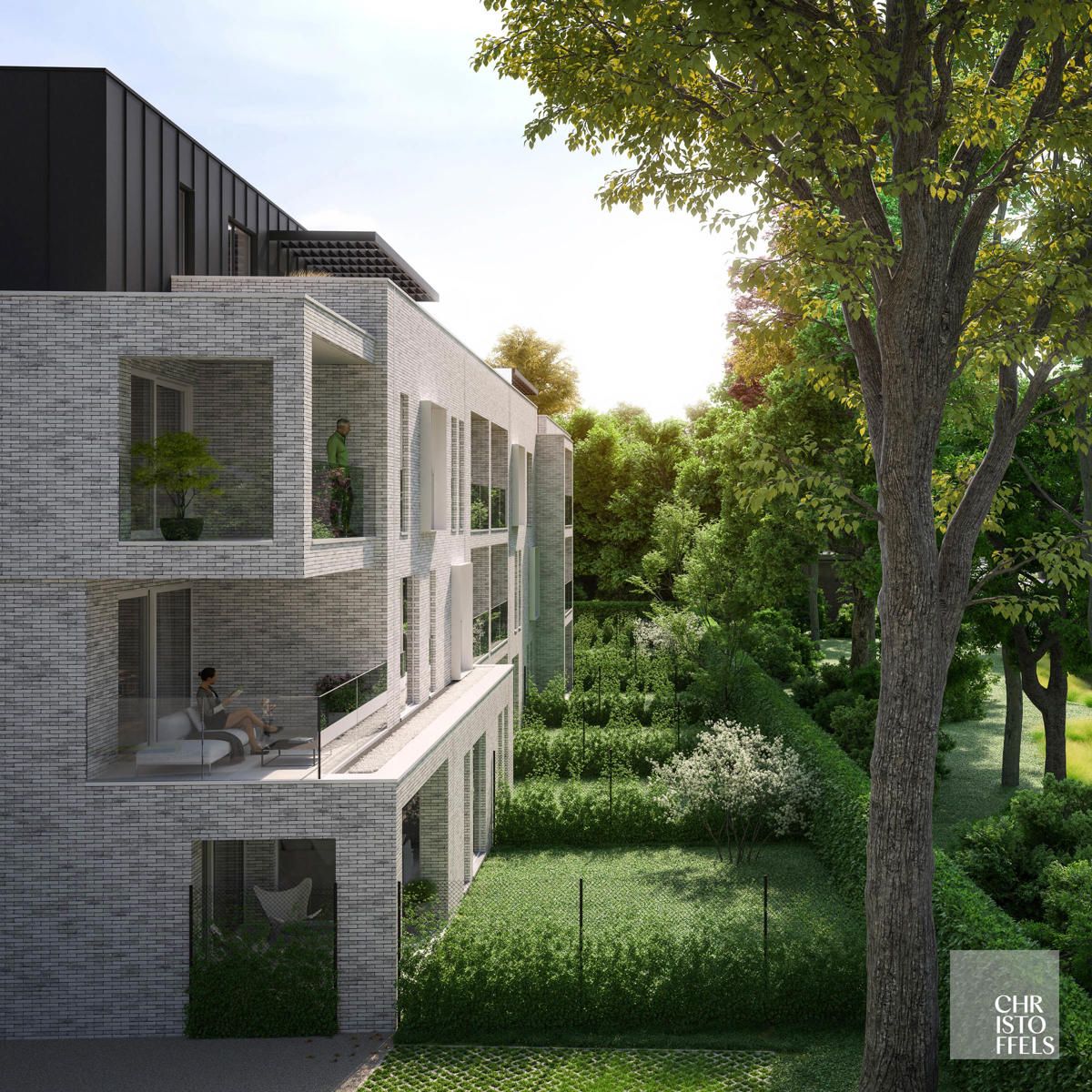 Exclusief wonen in Genk, villa-appartementen met een parktuin foto 3