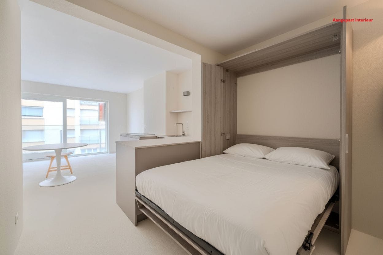 Prachtig gerenoveerde studio met slaaphoek en zijdelings zeezicht! foto 5