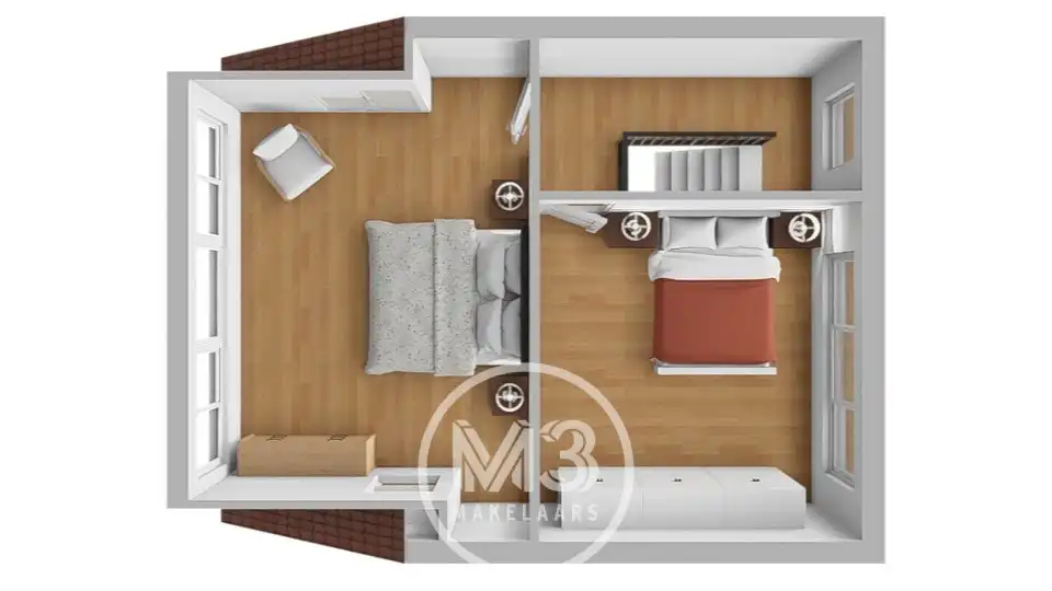 Ruime bel-étage woning met grote tuin foto 25