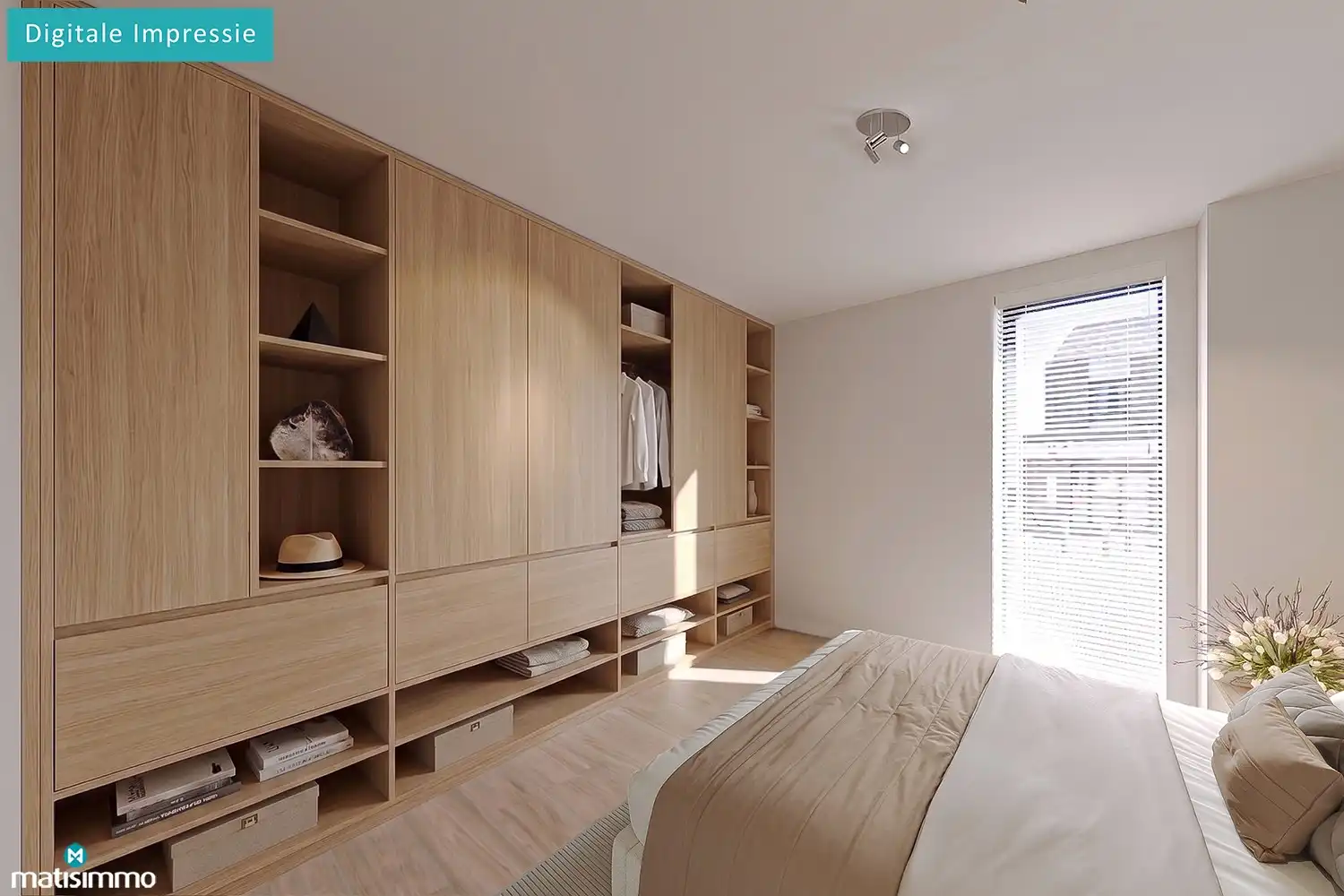 INSTAPKLAAR NIEUWBOUW GELIJKVLOERSAPPARTEMENT MET RUIM TERRAS, BUITENBERGING EN CARPORT IN HET HARTJE VAN HOESELT foto 10