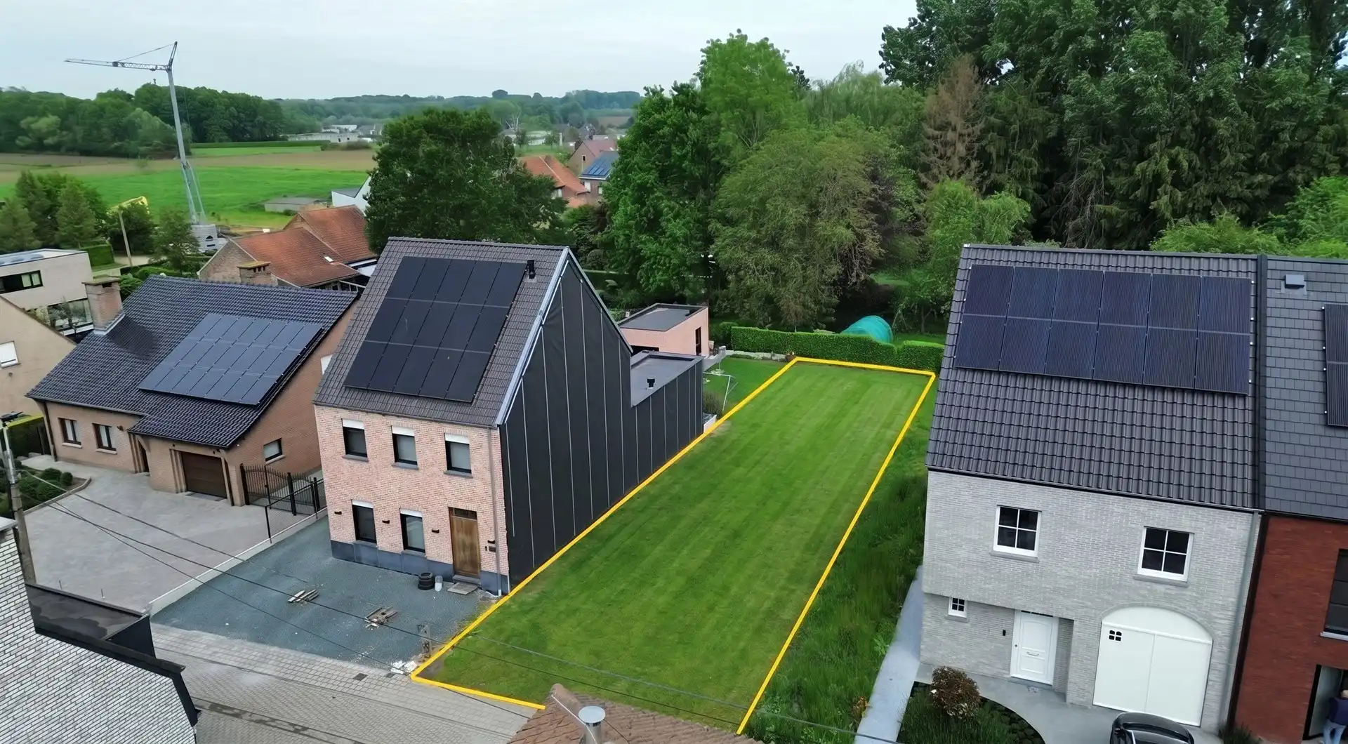 Bouwgrond in een doodlopende straat te Baardegem foto {{pictureIndex}}