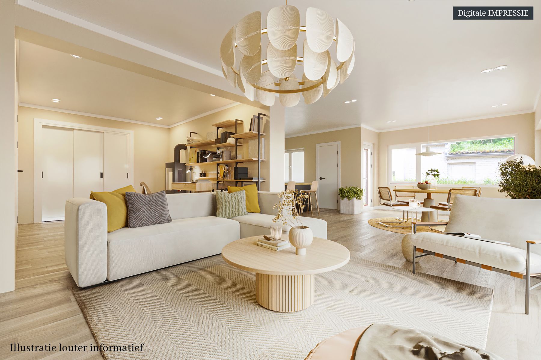 Achterliggende gezinswoning op rustgevend perceel foto 7