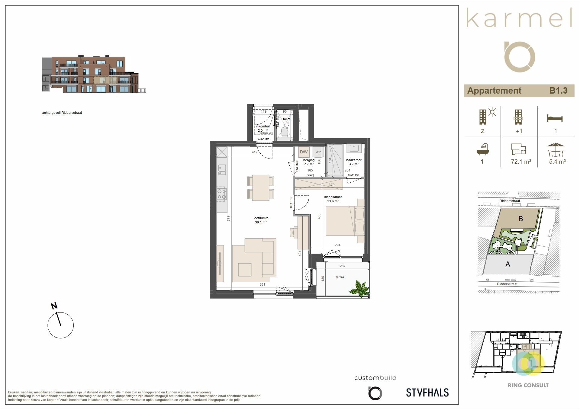 nieuwbouw appartement - 1 Kamer foto 2