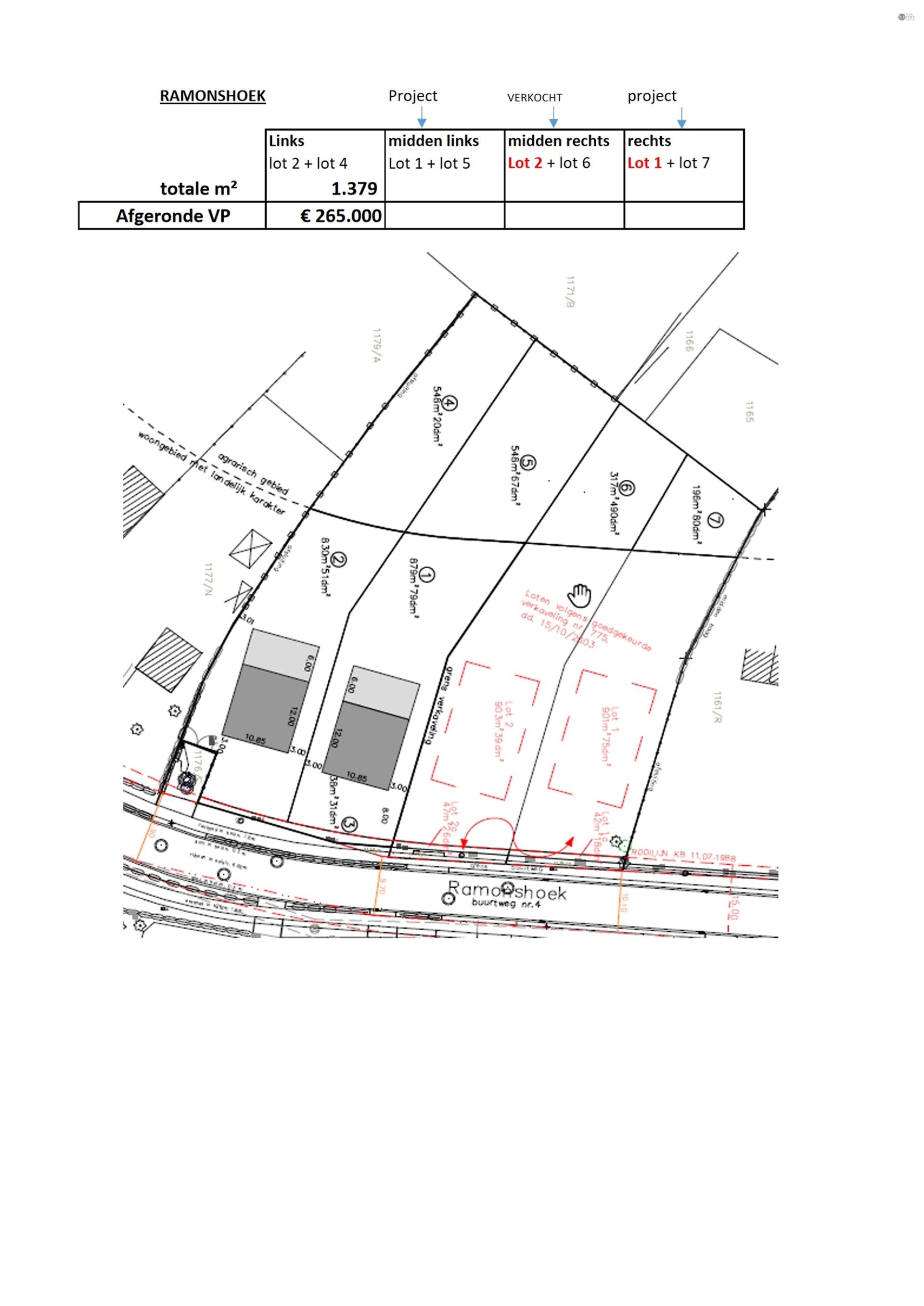 1 grond voor open bebouwing op grond van 1379m². foto 2