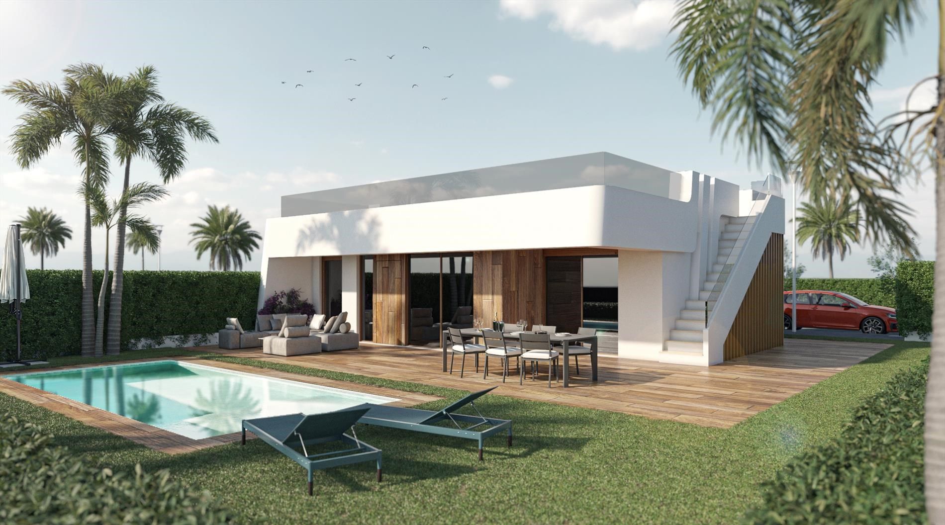 Moderne vrijstaande villa's in Condado de Alhama foto {{pictureIndex}}