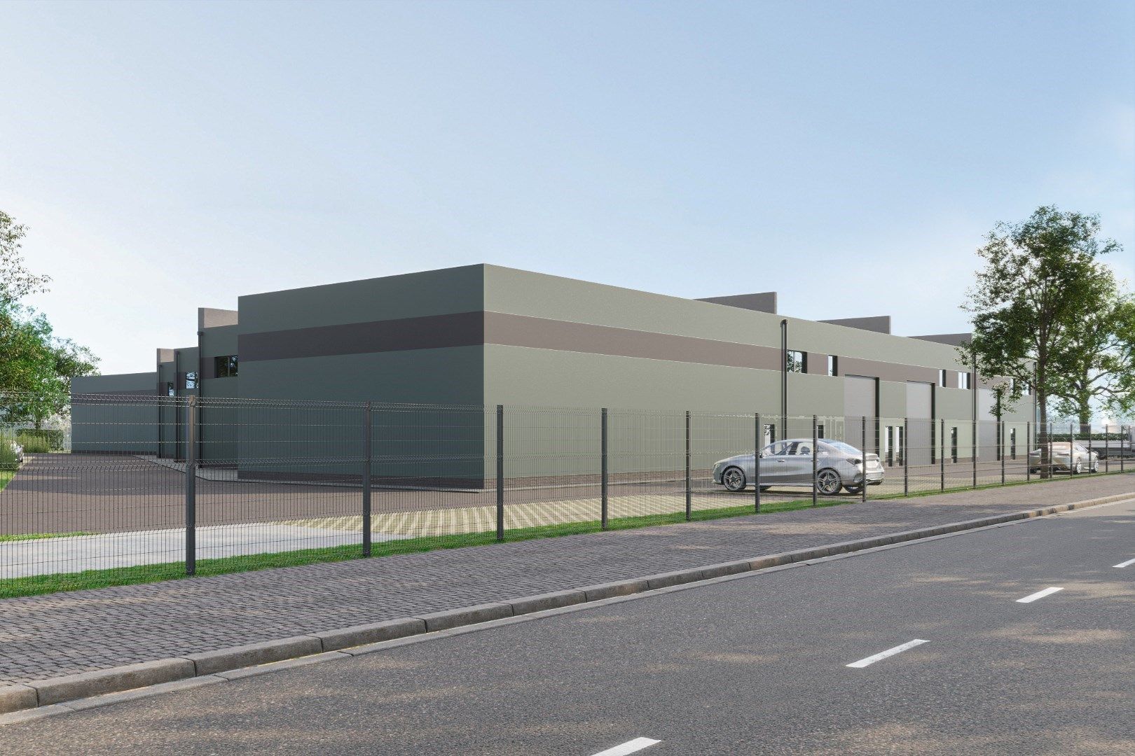 LOODS UNIT 7 VAN 283M² OP INDUSTRIETERREIN OUDE BUNDERS TE MAASMECHELEN foto {{pictureIndex}}