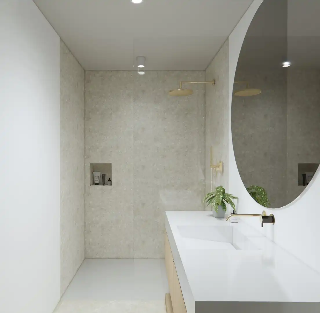 6% BTW - NIEUWBOUW GELIJKVLOERSAPPARTEMENT MET 1 SLAAPKAMER IN HET CENTRUM VAN KERMT foto 4