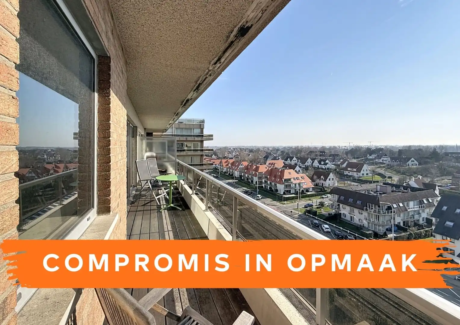 Ruime studio met fantastisch hinterlandzicht te Nieuwpoort-Bad. foto {{pictureIndex}}