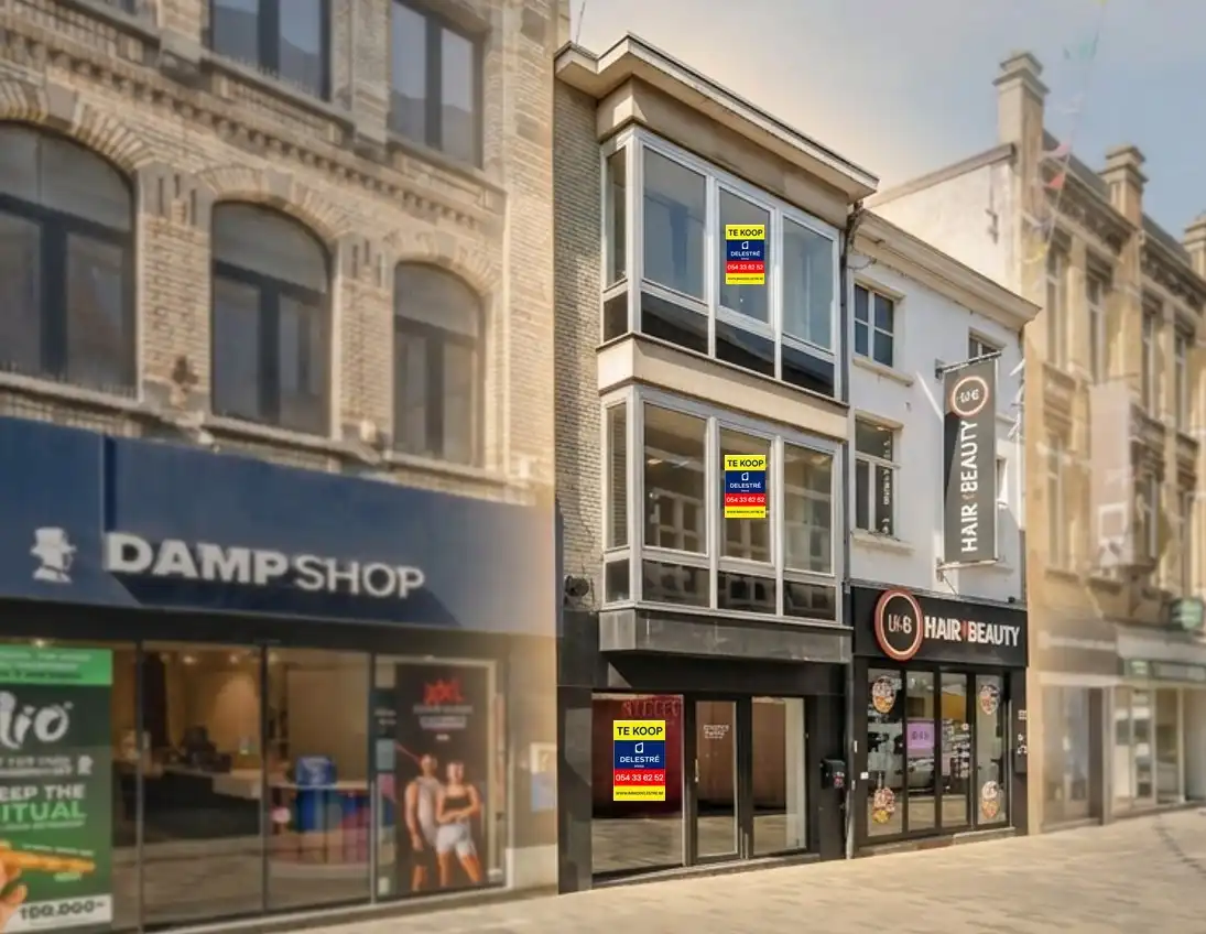 Veelzijdig handelspand met duplexappartement en terras – centrum Aalst foto {{pictureIndex}}