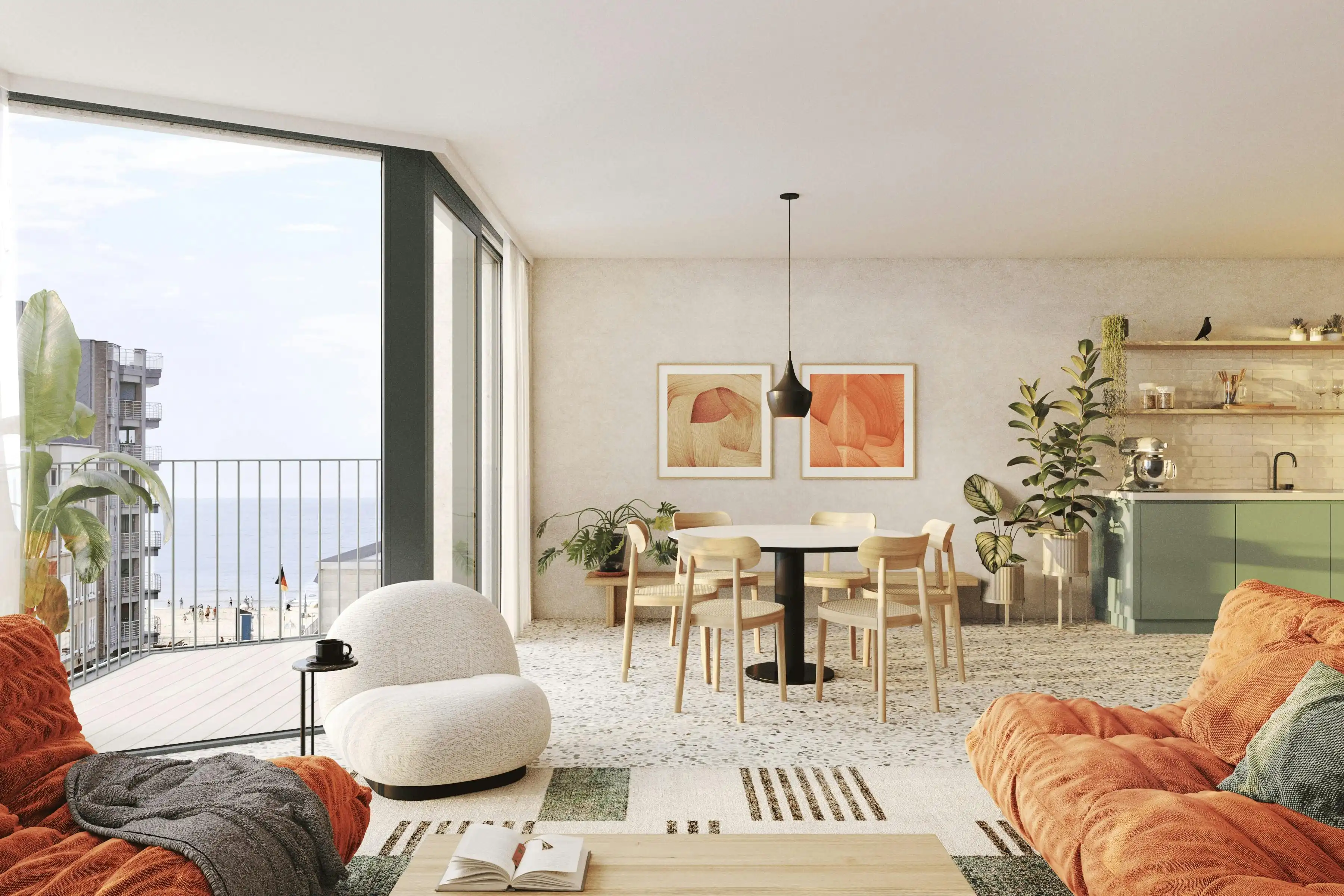 Nieuwbouwappartement met zicht op zee in Residentie ZonZicht foto {{pictureIndex}}