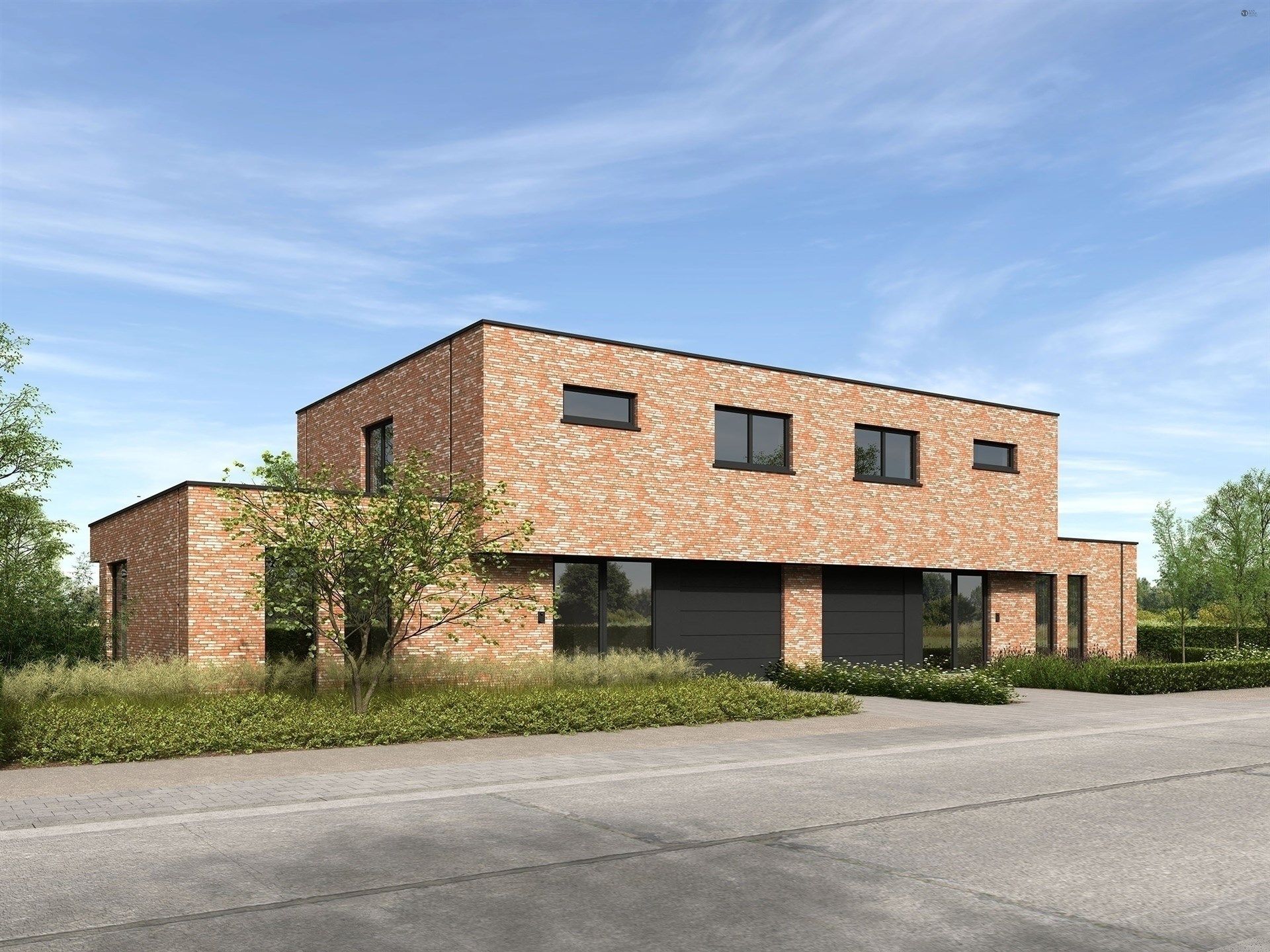 Half open BEN nieuwbouw woning met 3 slp en garage op perceel van 320m² (ruwbouw winddicht) foto 3