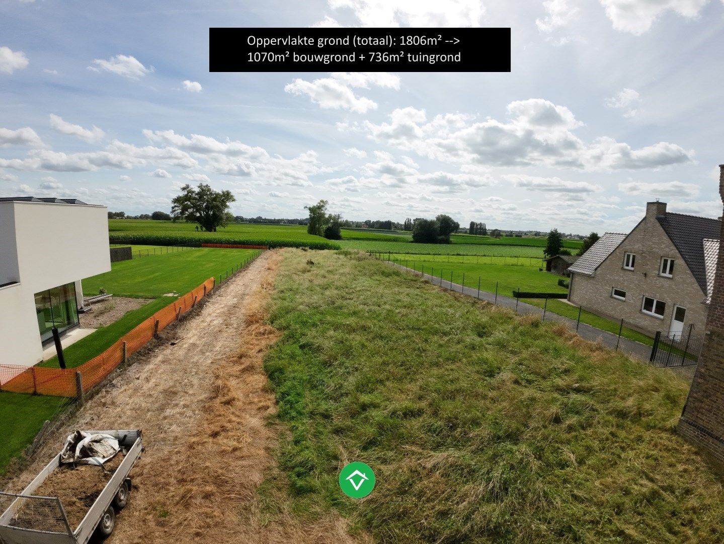 Mooi en groot perceel bouwgrond met met ver uitzicht op de natuur te Kortemark. foto 13