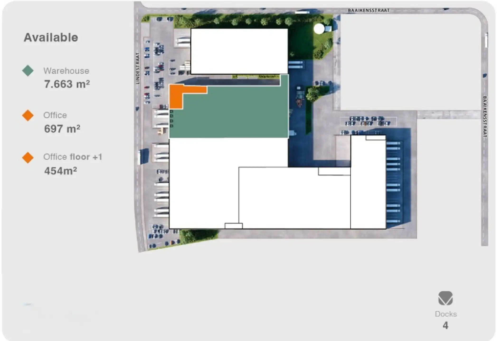 Ideaal logistiek magazijn van 7.663 m² met 1.151 m² kantoren in Zele foto 5