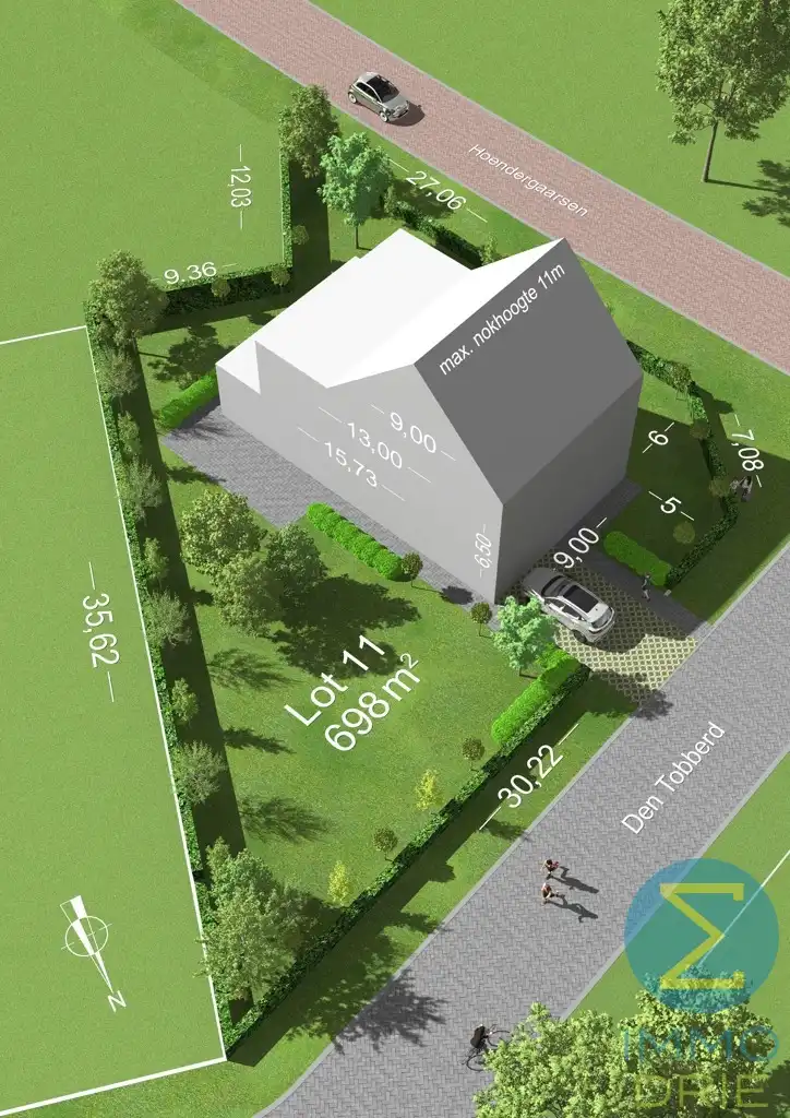 Den Tobberd: Bouwgrond voor een vrijstaande woning, 698m²  foto 3