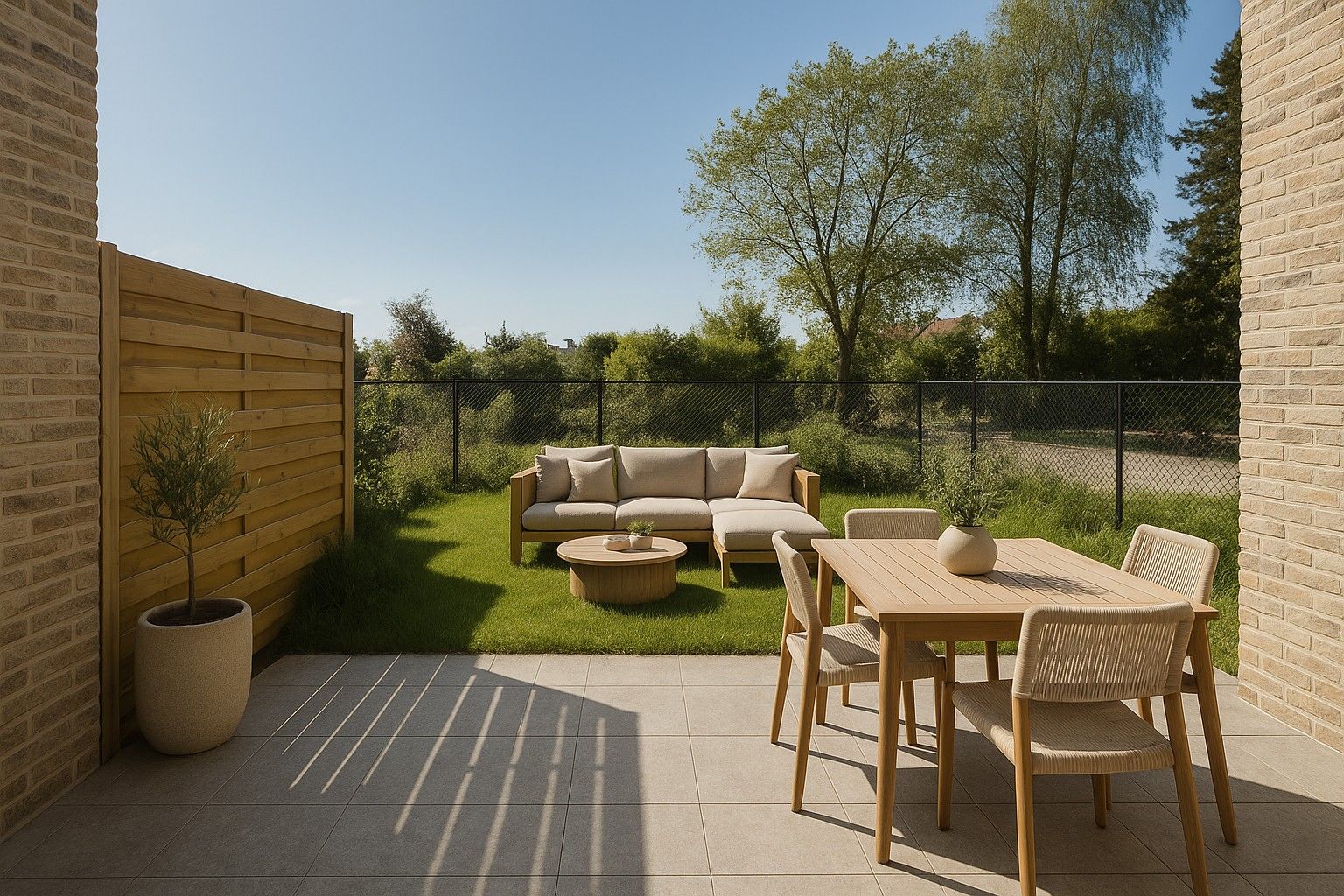 Nieuw gelijkvloers appartement met tuin en garage foto 10