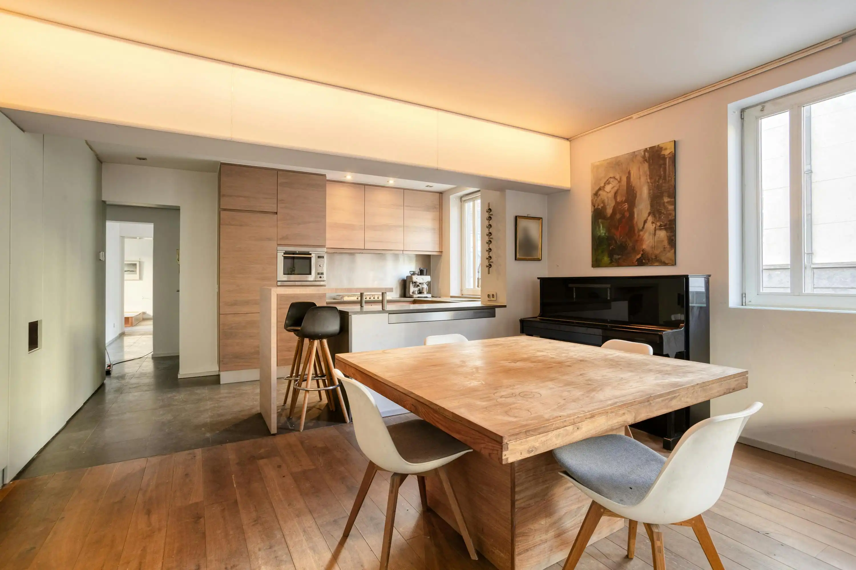 Lichtrijke design loft met stadsterras op 1 min van Dansaert foto 3