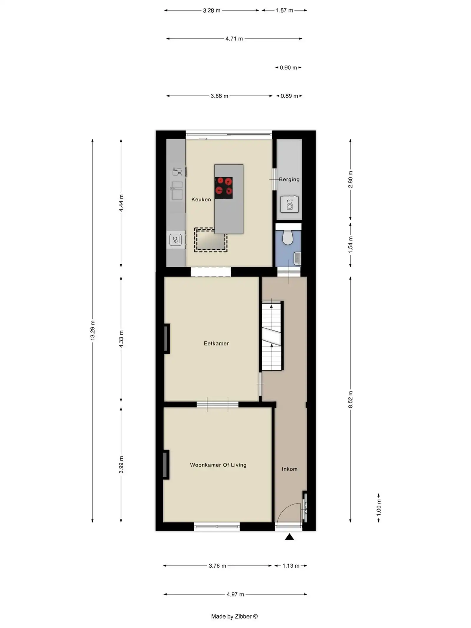 Instapklare en gerenoveerde woning met 3 slaapkamers, bureau en gezellige tuin in Halle foto 3