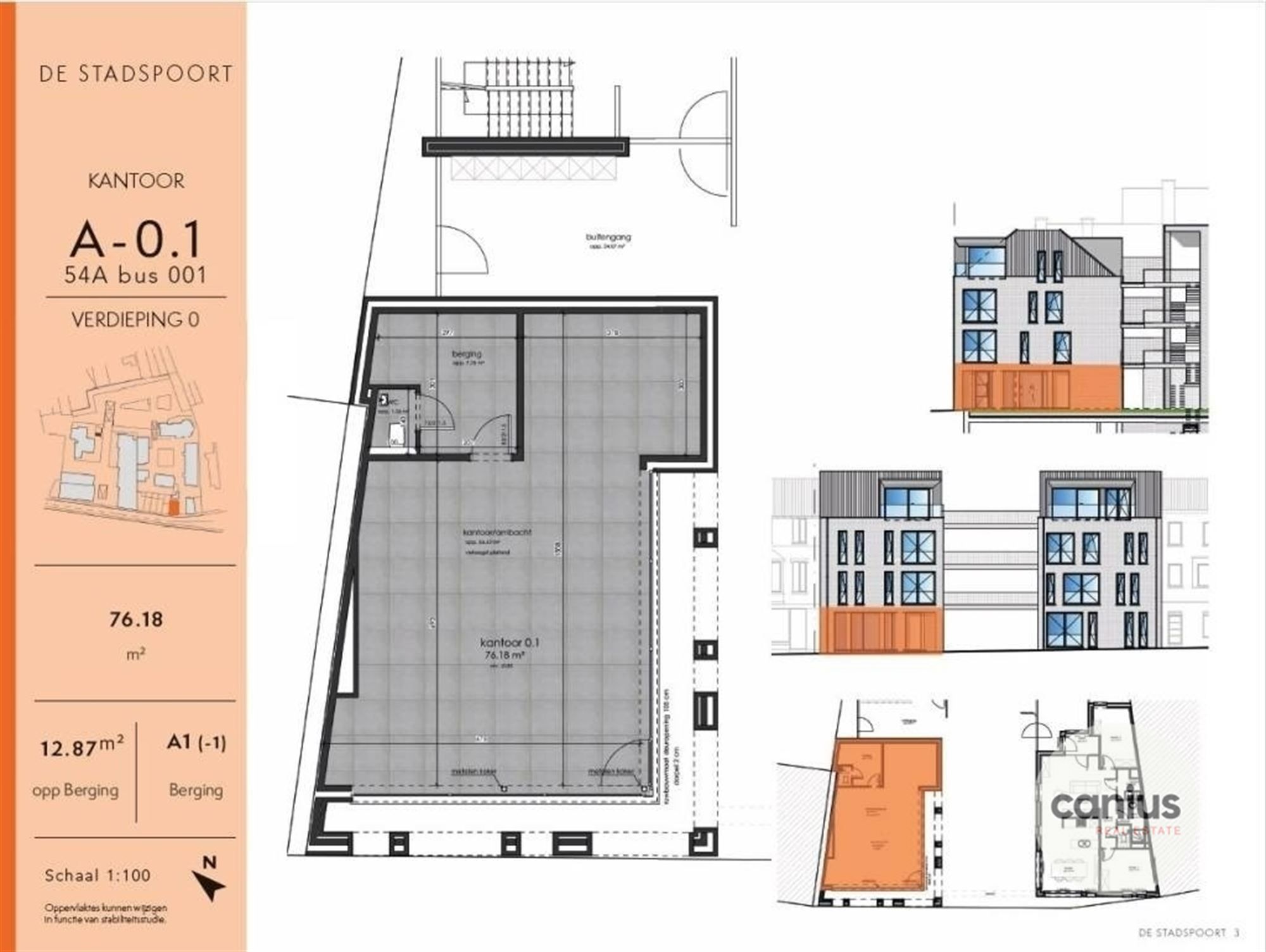 Commerciële ruimtes te Sint-Truiden in project Stadspoort foto 2